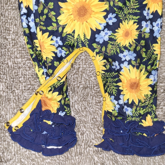 Sunflower Ruffle Romper - Picture 5 of 5